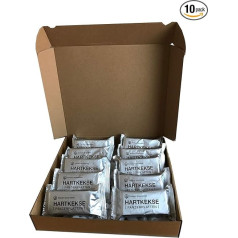 Твердое печенье Feddeck 10 x 125 г (бронепластины), оригинальное производство вооруженных сил Германии