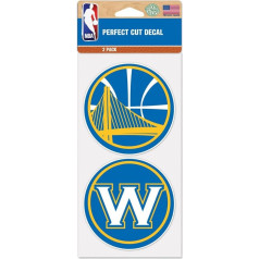 NBA Golden State Warriors 14653115 Perfect Cut Sticker (Pack of 2), 4