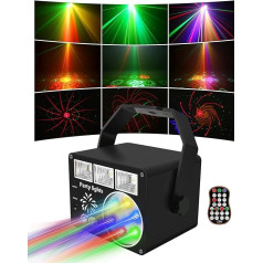 Vicalo Disco Light свет для вечеринок с пультом дистанционного управления, музыкальный свет для дискотек со стробоскопом, светодиодный свет DJ прое
