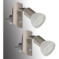 Trango LED светильник с абажуром, ночник с вилкой, 3,000K теплый белый светодиодный светильник и выключатель, лампа для чтения, настенный светильн