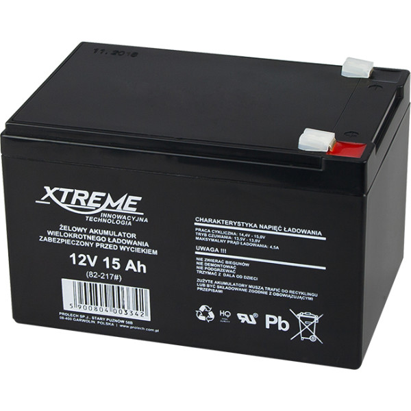 82-217# 12v 15ah xtreme gel battery