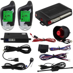 EASYGUARD 2-сторонняя автомобильная сигнализация EC203 с ЖК-дисплеем, ультразвуковым датчиком и датчиком удара DC12V