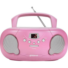Unknown GVPS733PK Original Boombox Портативный CD-плеер с радио - розовый (5060108294997)