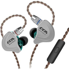 Наушники-вкладыши CCA C10 Hybrid Driver, HiFi Stereo Earbuds, мощные басы, спортивная гарнитура с эргономичным комфортным дизайном для игр, музыки, шоу, сцены