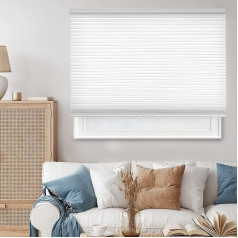 Шторы CHICOLOGY Cordless Cellular Shades Blind, 1 ячейка, полиэстер-металлопластик, утренний туман, 36