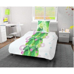 Комплект постельного белья Soleil d'ocre Tahiti Home, хлопок, белый, 140 x 200 см