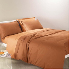 Caleffi Двухцветный хлопковый односпальный комплект пододеяльника Cotto