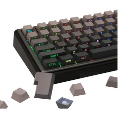 EPOMAKER Ombre Keycaps с 133 клавишами. Полупрозрачные колпачки с боковой печатью, профиль 