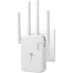 Усилитель WiFi, 1200 Мбит/с WiFi ретранслятор, 5G & 2.4G Dual Band Ultraxtender WiFi Amplifier с LAN подключением, WPS, совместим с 99% стандартных WiFi маршрутизаторов, покры