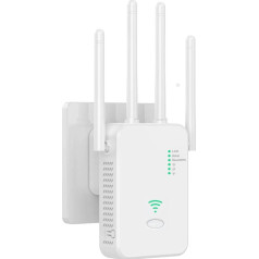 Усилитель WLAN, 300 Мбит/с повторитель WLAN, 2,4 ГГц WiFi Range Extender с 4 антеннами и LAN/WAN, WiFi Booster поддерживает режим повторителя/маршрутизатора/AP, подход