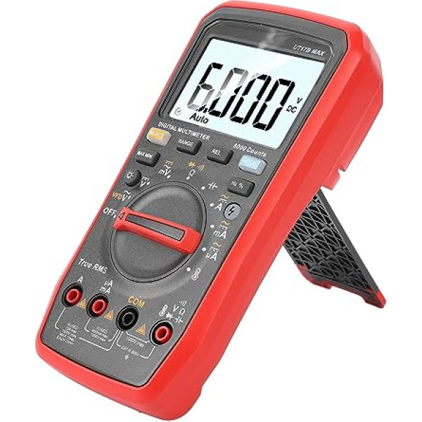 Spannungs-Strom-Messgerät, Ohm-Digital-Multimeter, AC-DC-Multimeter, Ampere-Volt-Messgerät, 6000 Zählungen, Digital-Multimeter, Spannung, Strom, Widerstand, Multifunktionales