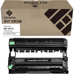 ZOOMTEC Совместимость с DR-2510 DR 2510 DR2510 Барабан Совместимость с Brother DCP-L2627DW HL-L2400DWE DCP-L2627DWXL DCP-L2620DW MFC-L2860DW DCP-L2665DW DCP-L2660DW MFC-L2860