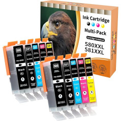 10x 580 581 Картриджи для Canon PGI-580 CLI-581 XXL Canon TR8550 Картриджи для принтера Canon Pixma TR8550 TR8500 TS6350a TS705a TS6350 TS8350 TS8250 TS6150 TS9550