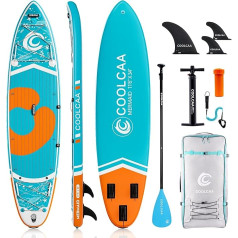 COOLCAA 354 см x 86 см x 15 см Stand Up Paddling Board с аксессуарами SUP премиум-класса, грузоподъемность до 210 кг, SUP Board для взрослых и подростков всех уровней