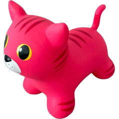 GERARDO'S Toys Jumpy Pink Cat Space Hopper для малышей и детей - прыгающая надувная игрушка - надувной прыгающий мяч для детей - веселая игра в помещении на отк