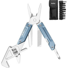 Мультиинструмент NexTool W2, 8 в 1 с регулируемым ключом, плоскогубцами, карманным ножом, отверткой и напильником, мультиинструмент с набором би