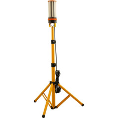 choen MeFard 60 W LED Work Light Светодиодный строительный прожектор со штативом, 6500 LM, 360° круглое стальное освещение, AC100-277 V, IP64 водонепроницаемый