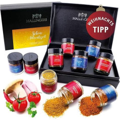 Подарочный набор специй Hallingers® Рождество, ручная работа, 5 специй (56 г) - прекрасный адвент-сезон (набор) - на Рождество, в новый дом, поздравле