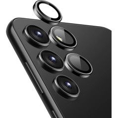 Crong Закаленное стекло для объектива камеры samsung galaxy s24 черный