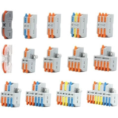 GYQYJPFZM 25/50/100PCS Компактный разъем провода вставляется в рычаг пружины Splice терминальный блок для домашнего электрического светодиодного осве