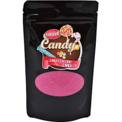 Hopser Food Fun Aromazucker Цветной сахар для хлопковой конфеты, аппаратов для хлопковой конфеты, попкорна, украшения (200 г, вишня)