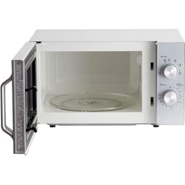 Микроволновая печь Sharp R204S Solo, 20 л, 800 Вт, 6 уровней мощности, таймер от 30 минут до 00 секунд, размораживание с контролем веса, стеклянный поворо