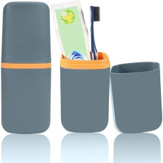 Sibba 1 Piece Travel Toothbrush Case Portable Toothbrush Holder Kids Toothbrush Case Tampon Storage Toothbrush Cup Plastic for Hiking Camping Business Travel Home