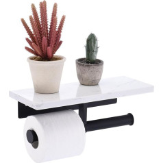 Карта поиска Держатель для туалетных рулонов с мраморной полкой, нержавеющая сталь SUS304, настенный держатель для туалетной бумаги для ванн