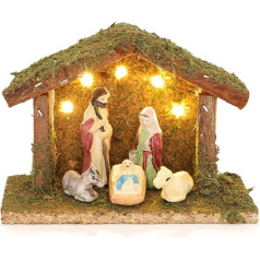 Christmas Concepts® Миниатюрная сцена Рождества на батарейках 5,5