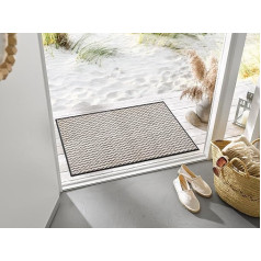 wash+dry Коврик для двери Duo Latte 60 x 90 см, моющийся, для использования внутри и снаружи помещений