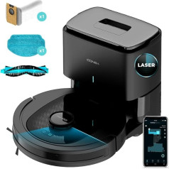Cecotec Robot Staubsauger mit Selbstentleerungsbasis Conga 7490 Ultimate Home Genesis. Лазерная навигация, 4000 Па, 120 минут автономной работы, App-Steuerung, Automatische Erkennung eines 2-Liter-Beutels