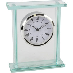 Каминные часы Wm.Widdop Glass Silver Bezel