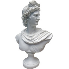 Design Toscano PD72520 350-325 BC Apollo Belvedere Bonded Marble Resin Sculptural Bust