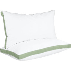 Utopia Bedding Подушки для сна, King, Sage, комплект из 2, охлаждающие гостиничного качества, подушки с ластовицей для спины, живота или боков
