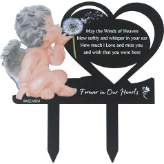 SWEEARTH Gartendeko für Draußen - Drücken Sie Ihre ewige Liebe aus - Grabschmuck für Friedhof - Outdoor Yard Decor - Friedhofsdekorationen für Grab - Grabmarkierungen für Friedhof für Menschen