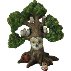 GlitZGlam Fairy Garden Tree - Миниатюрное дерево Теодора Совы (высота 25 см) для садовых фей и садовых гномов - часть прекрасной Азарианской коллекции Акс