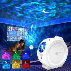 Проектор звездного неба, 3-в-1 Galaxy LED Starlight с сенсорным и голосовым управлением, ночная лампа для детей и взрослых, спальня, вечеринка, украшен