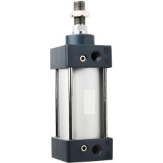 Пневматический люфтцилиндр, стандартный пневматический цилиндр SC32 / 40/50 / 63mm Hub 25/50/75/100/5/5/50/50mm Luftzylinder doppelt wirkende Pneumatikkolben für automatische Ausrüstung (Color : S