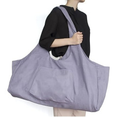 3DTengkit Yoga Bag Большая сумка для коврика для йоги, холщовая сумка для коврика для йоги с внутренним карманом на молнии, подходит для большинств