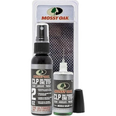 Mossy Oak Gun Oil Combo Kit | Cleaner, Lubricant, & Protectant [CLP] | Одноступенчатый очиститель и смазка для оружия | 2 унции. Распылитель с помпой для тонкого тумана и 1 