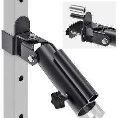 'Kipika T Bar Row Landmine Attachment for Power Rack - Heavy Duty T-Bar Row Platform with Swivel Suitable for 1'' Standard Barbell Bar and 2'' Olympic Bars - Ideal for Home Gym Workouts'