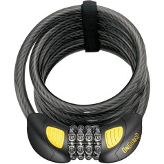 OnGuard 8031GLO D Man Lit Tum Lock Combo Coil - черный, 185 x 12 см