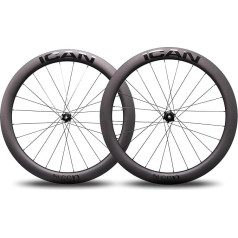 ICAN Alpha Disc Pro 1564g/1597g/1651g Carbon Road Bike Wheelset Disc 700C Centre Lock Clincher Tubeless 12 x 100/12 x 142 mm