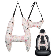 Детская подушка для путешествий ADERN | Удобная подушка для путешествий в самолете | Поясничная подушка для путешествий с милым принтом, поду