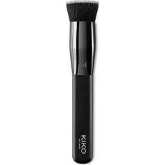 KIKO Milano Face 05 Round Foundation Brush, кисть с плоским срезом и синтетическими волокнами для жидких средств или мусса