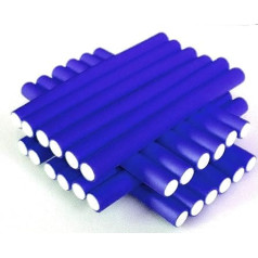 FP Papilotten Flex Winder Set 14 mm Blue (Pack of 24 + Cosmetic Bag + Vent Brush)