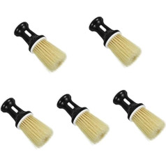 FRCOLOR Pack of 5 Hairdressing Salon Hair Brush Hairdressing Styling Cleaning Brush Male Beard Broken Hair Removal Brush Male Shaving Brush Neck Duster Brush Manual