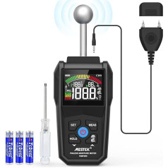 Измеритель влажности MESTEK, настенный измеритель влажности, штыревой и бесштыревой измеритель влажности с цветным ЖК-дисплеем, акустическа