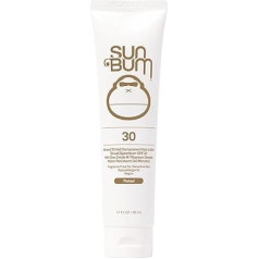 Sun Bum Mineral SPF 30 Tinted Sunscreen Face Lotion Vegan and Reef Friendly (Octinoxate and Oxybenzone Free) Wide Spectrum Natural Sunscreen with UVA/UVB Protection 50ml
