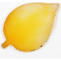1 Piece Nail Art Palette Nail Polish Palette Mixing Palette Makeup Plate Nail Plate for Nail Art Nail Tip Holder Nail Art Display (Yellow Leaf)